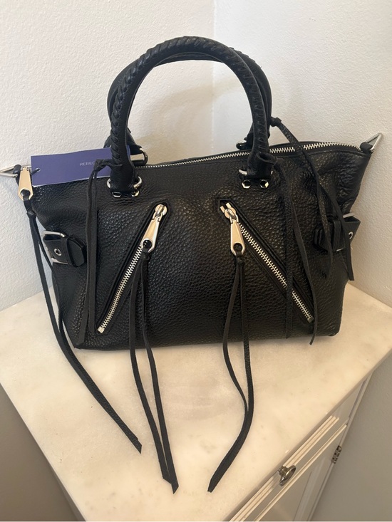 Rebecca Minkoff Handbags - Rebecca Minkoff Moto Satchel Tote Black Pebbled Leather NWT MSRP $335